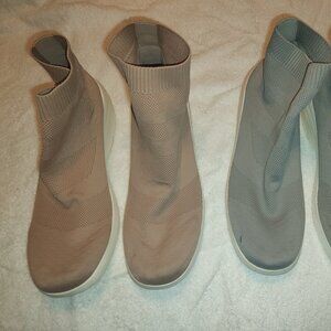 WOMEN'S (LOT OF 2) SIZE 12 "BRASH" BLUSH & GRAY COLORED ATHLETIC STRETCH SHOES